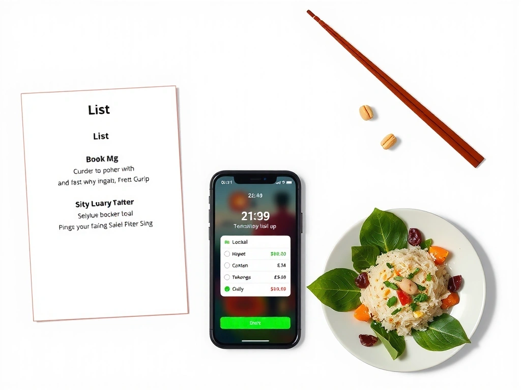 Prep checklist flat lay